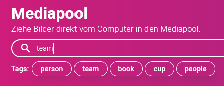 Kubuni Mediapool Suche